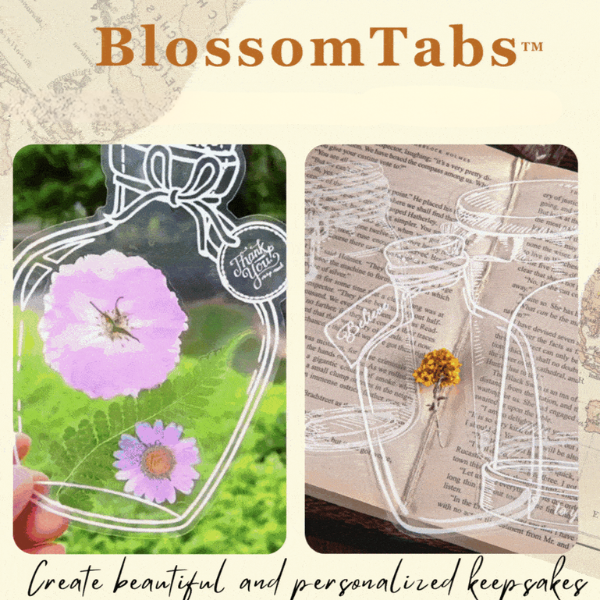 BlossomTabs - Transparent DIY Bookmark Stickers for Book Lovers (20+20 Free) — image 1